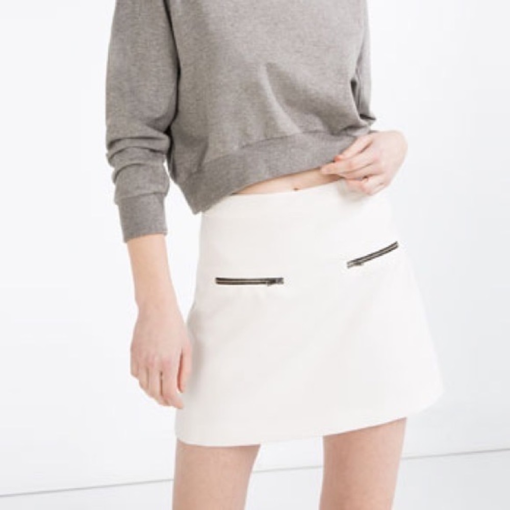 Zara white skirt